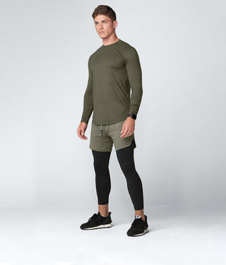 1150 . Viscose Regular-Fit Shirt - Military Green